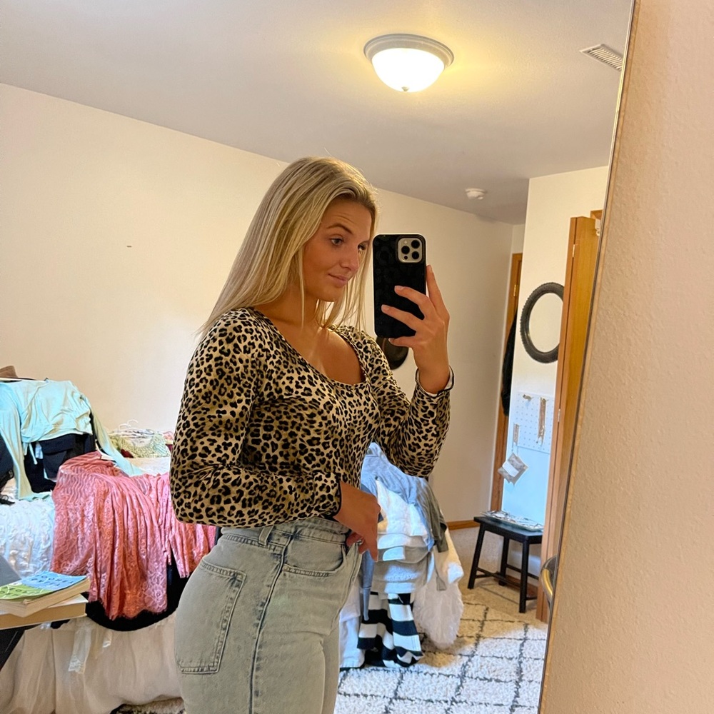 marshall’s cheetah print blouse